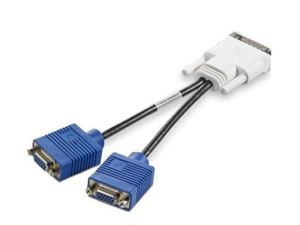HP VGA `Y` cable adapter 0,19 m DMS 2 x VGA (D-Sub)