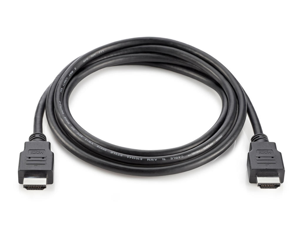 HP HDMI Standard Cable HDMI-kabel 1,8 m HDMI Type A (Standard) Sort