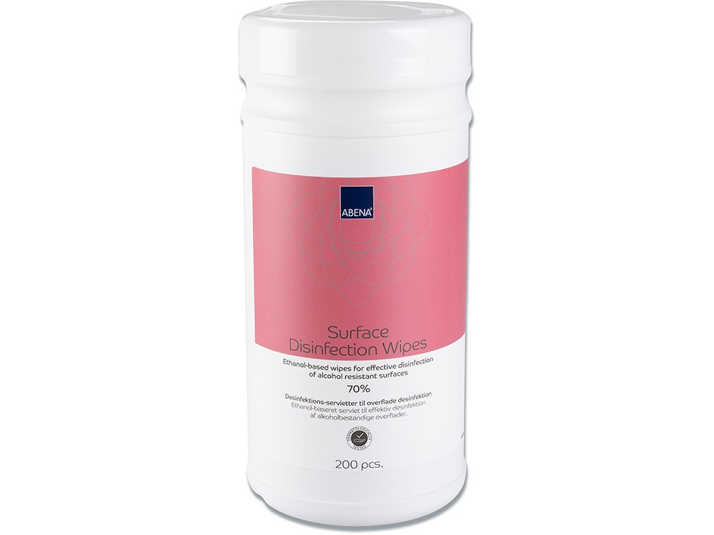 Overfladedesinfektion, Servietter, 200 stk, Dispenserbox, Abena