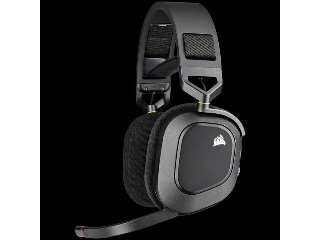 Corsair HS80 RGB Headset Trådløs Spil Sort