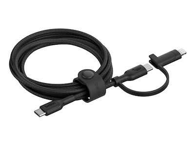 Belkin BoostCharge Pro USB-kabel USB 2.0 1,5 m USB C USB C/Lightning 0,48 Gbit/sek. 60 W Sort