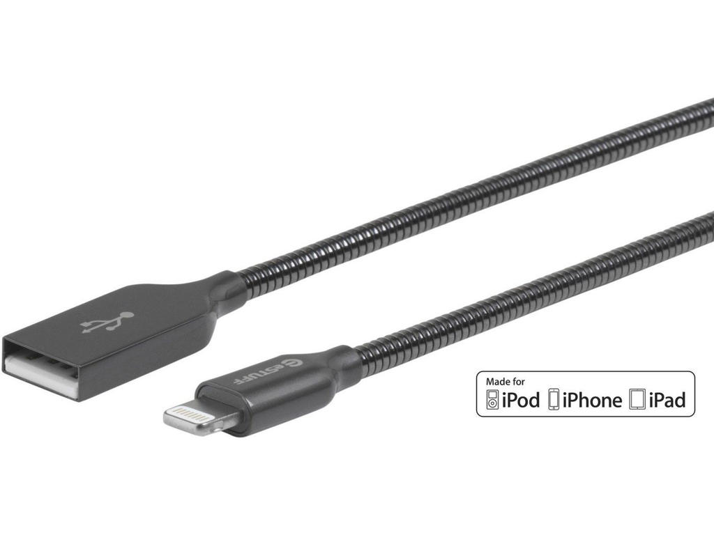 eSTUFF ES601165 Lightning kabel 1,5 m Grå