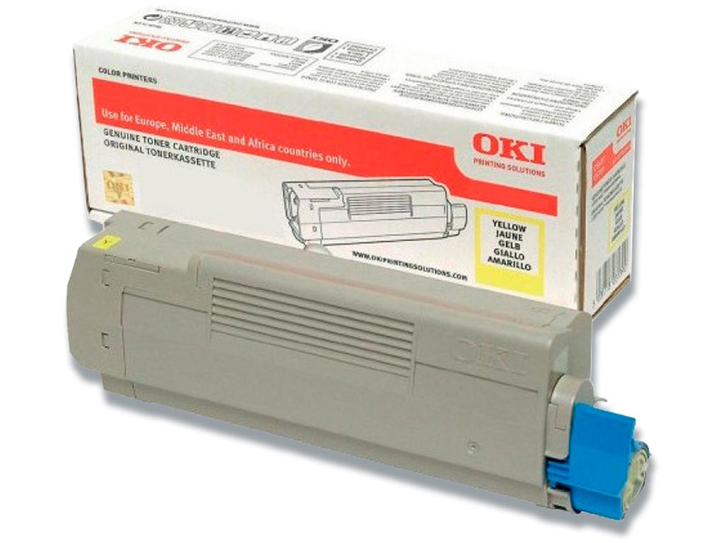Toner, C612, Yellow-gul, 6.000 sider, OKI 46507505