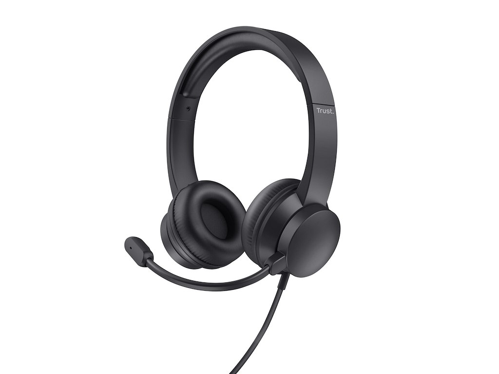 Trust Ayda Headset Ledningsført Opkald/musik Sort