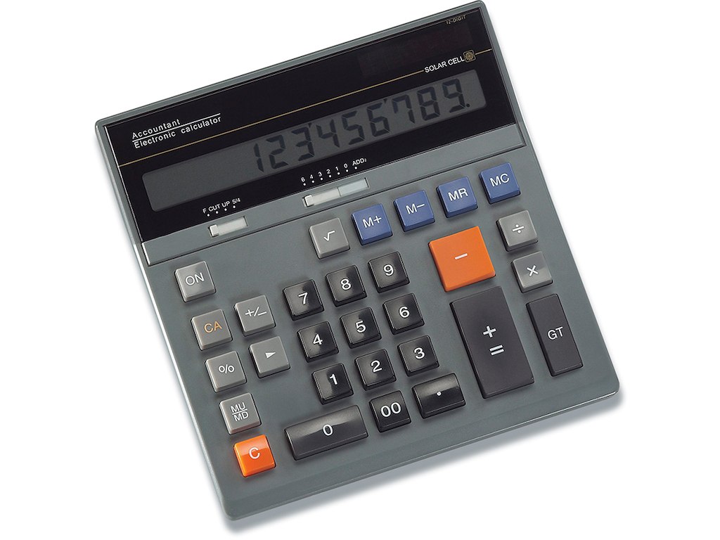 Regnemaskine, Regnskab, 12 cifre