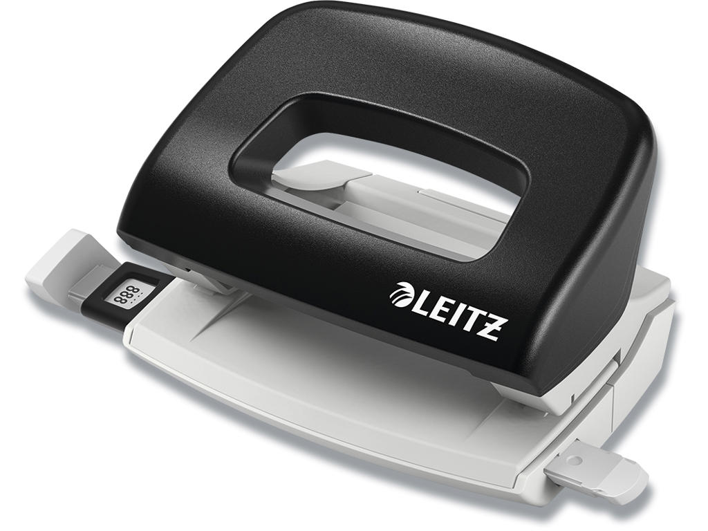 Hulapparat, 2-huls, 10 ark, Sort, Leitz NeXXT 5058