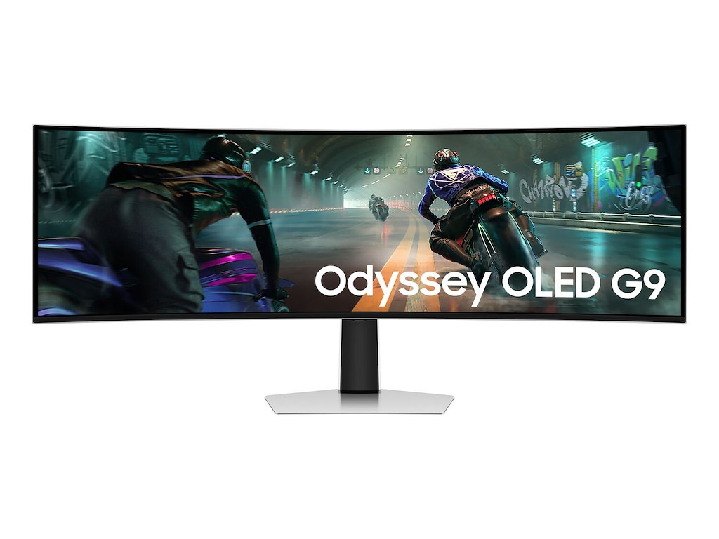 Samsung G91SD computerskærm 124,5 cm (49") 5120 x 1440 pixel Dual QHD OLED Sølv