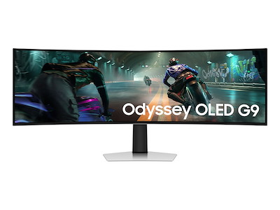 Samsung G91SD computerskærm 124,5 cm (49") 5120 x 1440 pixel Dual QHD OLED Sølv