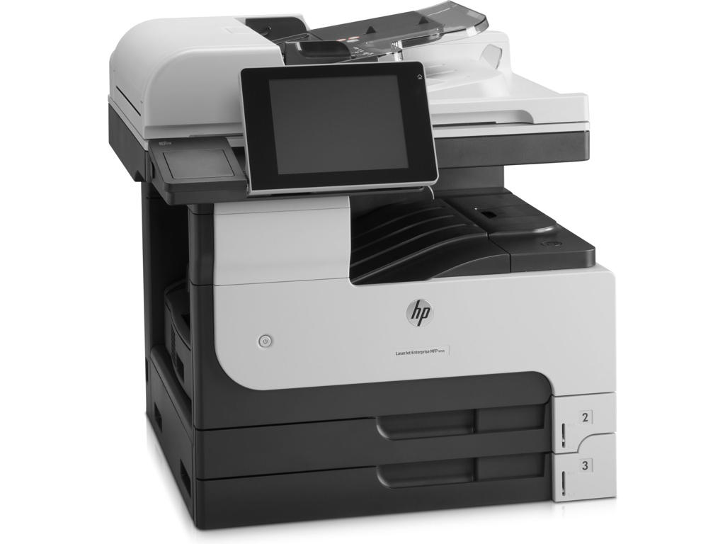 HP LaserJet Enterprise M725dn Multifunction Sort og hvid Printer, Kun ethernet; Kopimaskine, scanner