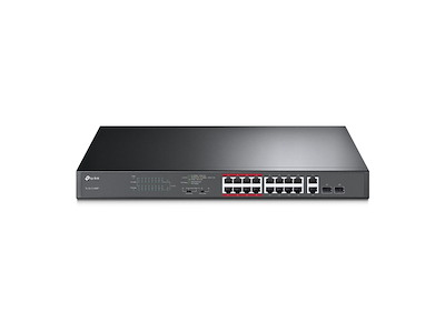 TP-Link TL-SL1218MP Ikke administreret Gigabit Ethernet (10/100/1000) Strøm over Ethernet (PoE) 1U Sort