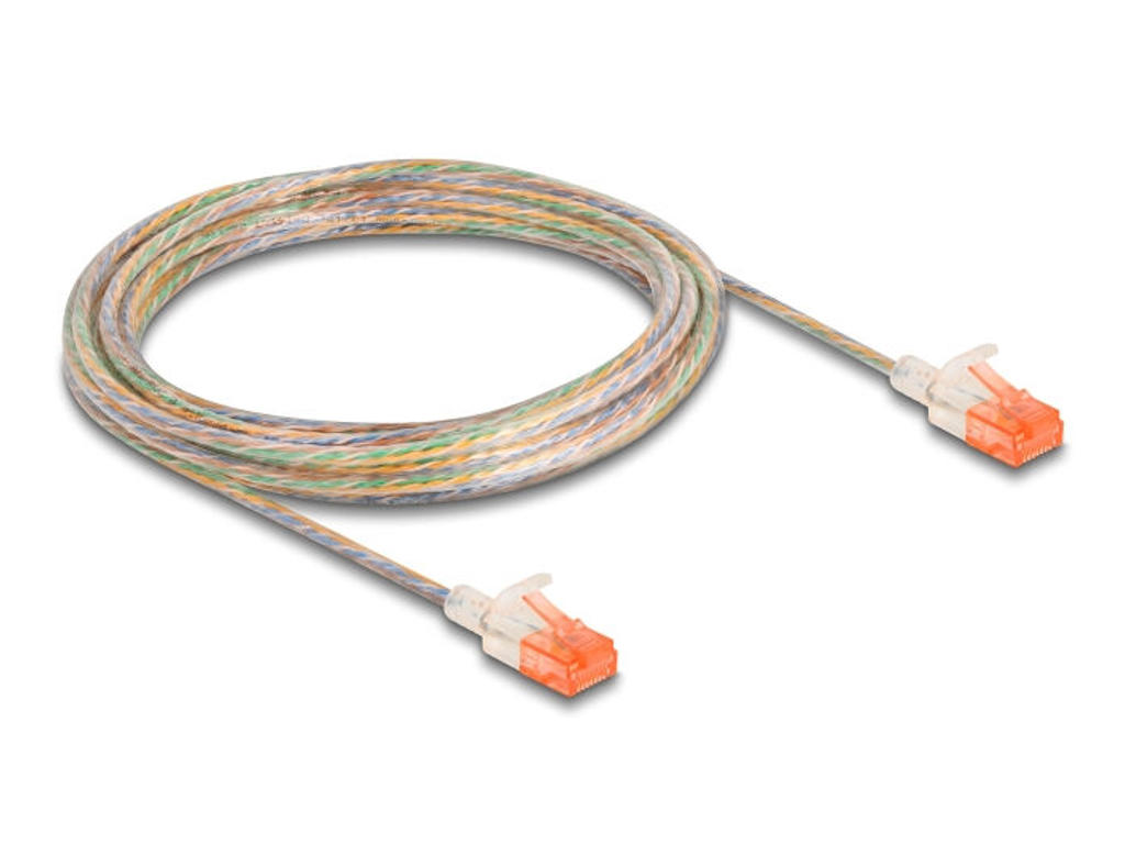 DeLOCK 80356 netværkskabel Transparent 5 m Cat6a U/UTP (UTP)