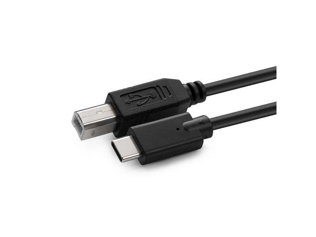 Microconnect USB3.1C2B1 USB-kabel USB 2.0 1 m USB C USB B Sort