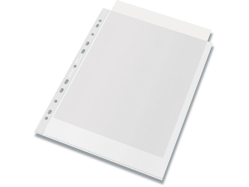 Plastlomme, A4+, Åben top, 0.1 mm, 50 stk, Esselte Recycled 