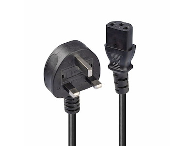 Lindy 30432 el-ledning Sort 1 m Strømstik type G IEC C13