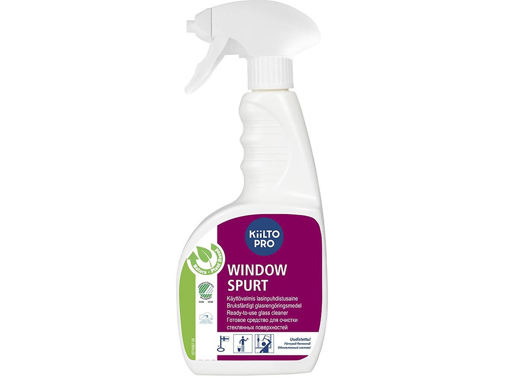 Glasrens, Klar-til-brug, Spray, 750 ml, Kiilto Pro Window Spurt