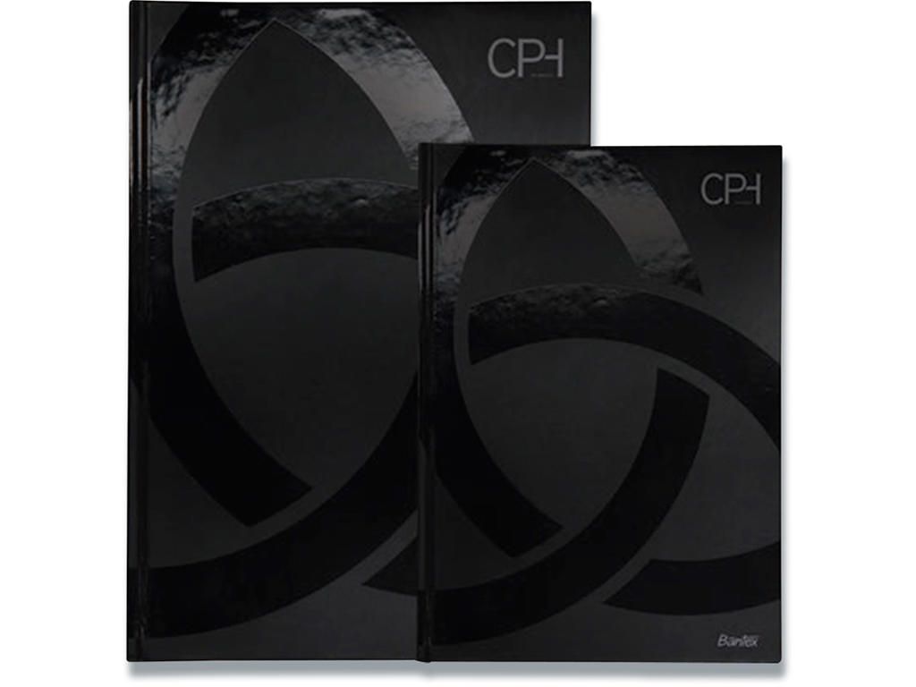 Notesbog, A5, Linjeret, Sort, Bantex Copenhagen 