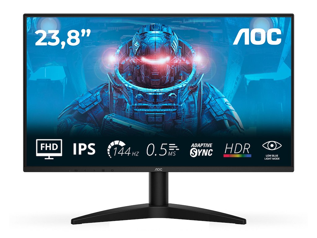 AOC B3 24B36X computerskærm 60,5 cm (23.8") 1920 x 1080 pixel Fuld HD LED Sort