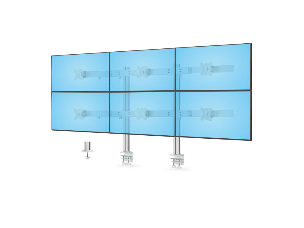 StarTech.com 6-MONITOR-ARM-A skærmbeslag og -stativer 81,3 cm (32") Skrivebord Hvid
