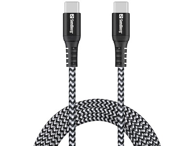 Sandberg 441-67 USB-kabel USB 2.0 2 m USB C Sort, Hvid