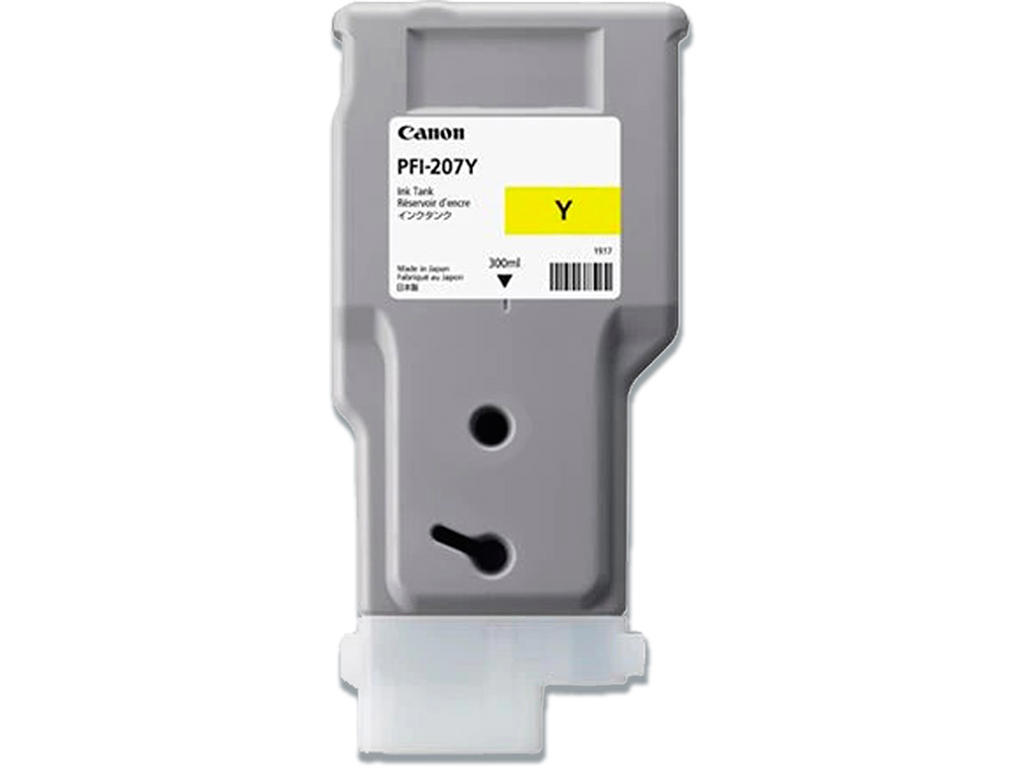 Blækpatron, 1 stk, Yellow-gul, 300 ml, Canon PFI-207Y