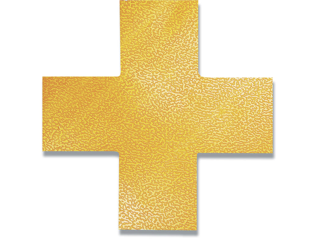 Gulvmarkering, Kryds, Gul, Permanent, Durable 