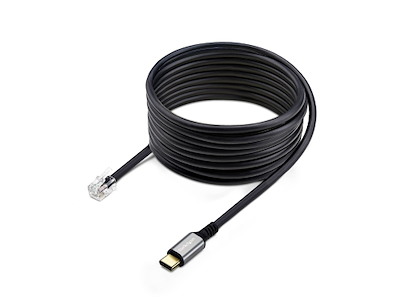 StarTech.com UR9-HEADSET-ADAPTER kabel kønsskifter USB-C RJ-9 Sort