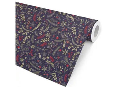 Gavepapir, Lina Blå, 57 cm, 154 m, Hedlunds