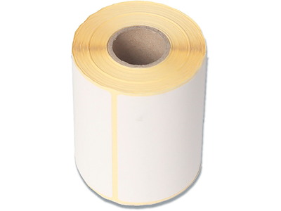Etiketter, 45x25 mm, Hvid, 1000 etiketter i alt, Thermo Uden tryk - hvid top