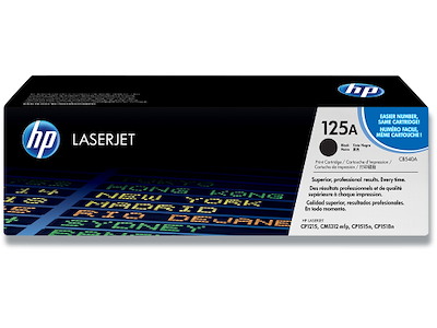 Toner, 125A, Black-sort, 2.200 sider, HP CB540A