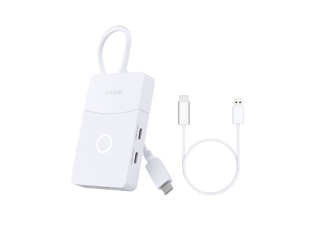 D-Link DUP-501 interface hub USB 3.2 Gen 1 (3.1 Gen 1) Type-C 5000 Mbit/s Hvid