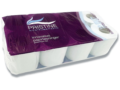 Toiletpapir, Udvendig oprulning, 2 lag, 72 ruller, Pristine Extra Classic