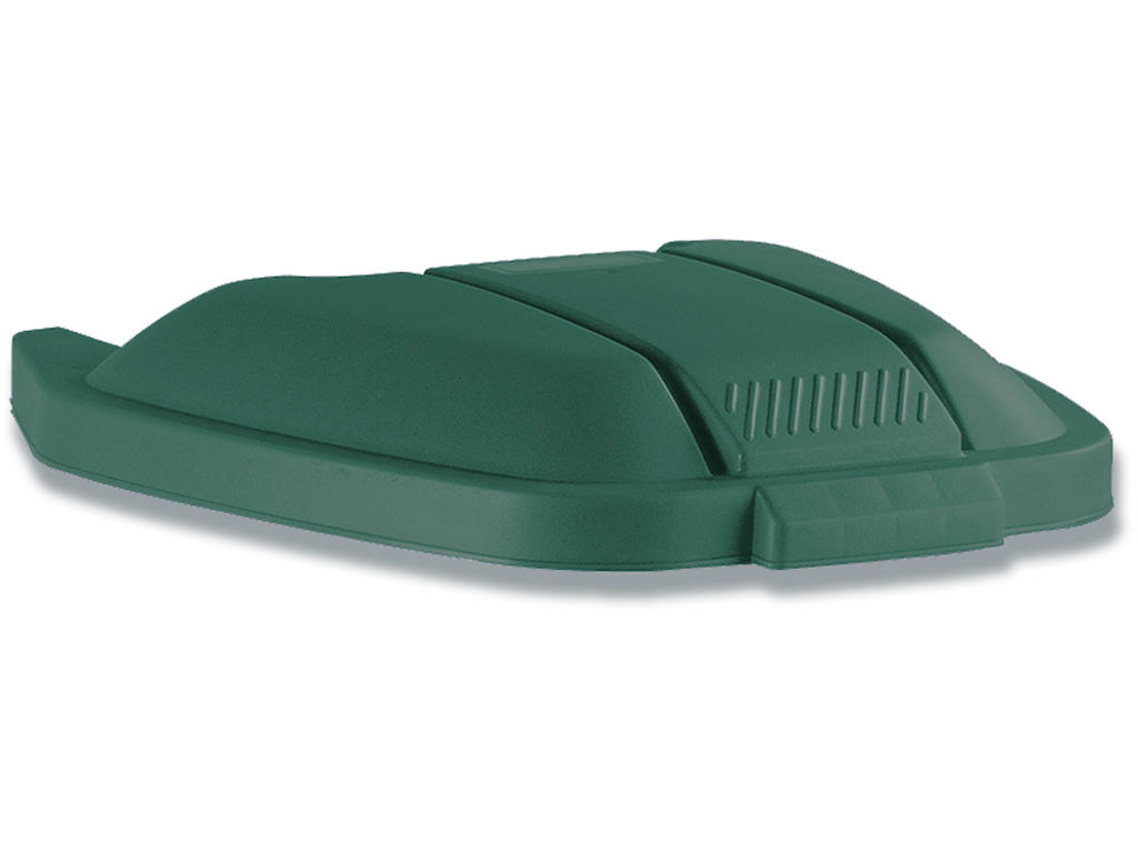 Låg til affaldsspand, Grøn, Firkantet, Rubbermaid Container 