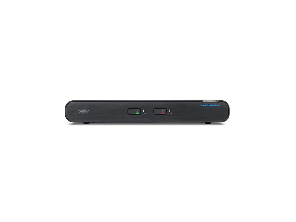 Belkin F1DN102KVM-UN-3 KVM Switch Stativ-montering Sort