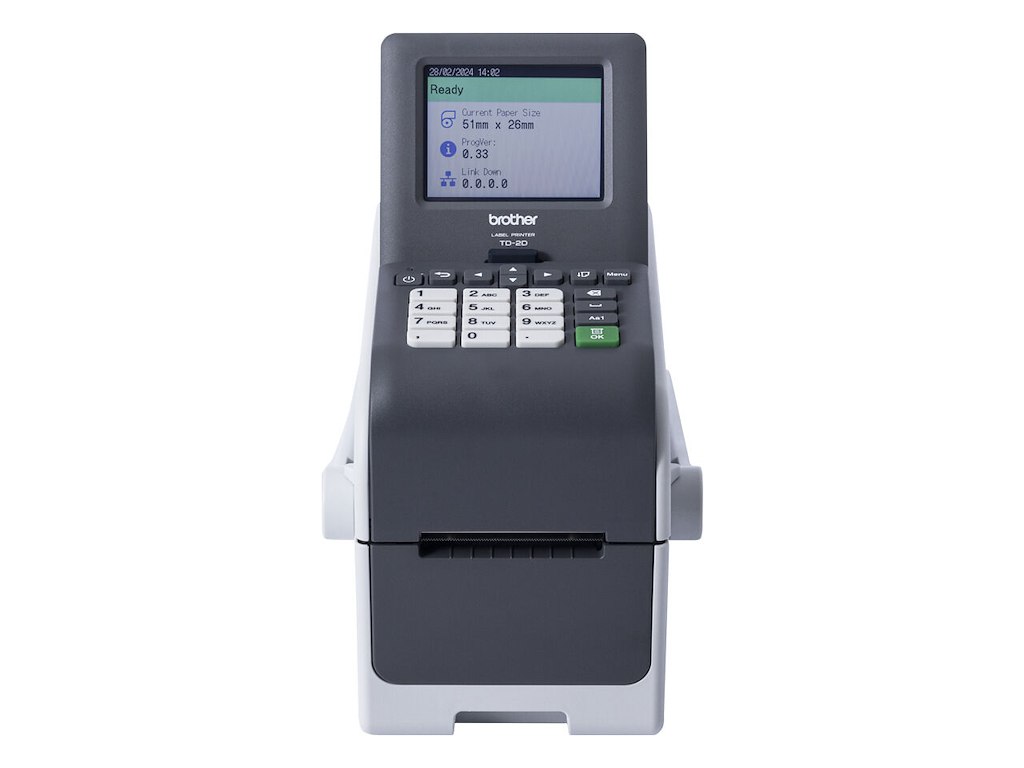 Brother TD-2350DSAH300 etiketprinter Direkte termisk 300 x 300 dpi 152 mm/sek. Kabel & trådløs Ethernet LAN Wi-Fi Bluetooth