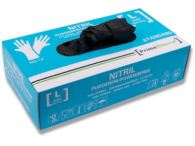 Engangshandsker, Nitril, Large, 100 handsker, Prime Source Standard