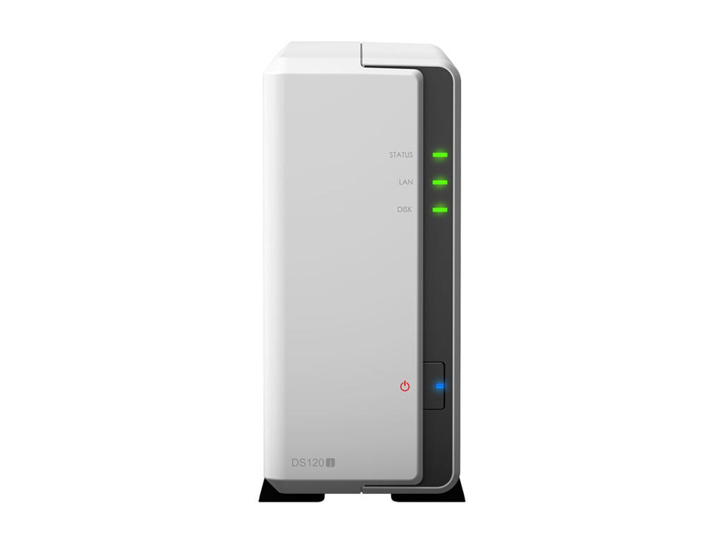 Synology DiskStation DS120j NAS Tower Marvell Armada 3700 88F3720 0,5 GB DDR3L 0 TB DiskStation Manager Grå