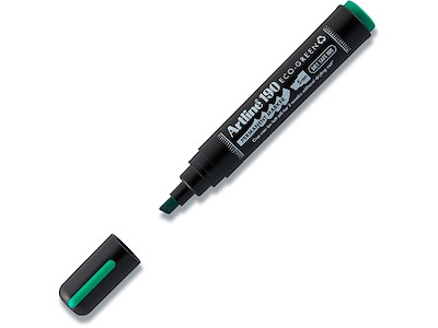 Marker, Skrå spids,  2-5 mm, Grøn, Artline ECO-GREEN 190