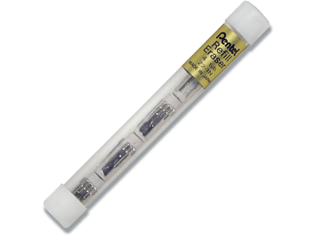 Viskelæder, Refill, Til PG-serien, PL, Energize og A300 pencil serien, 4 stk, Pentel Z2-1N