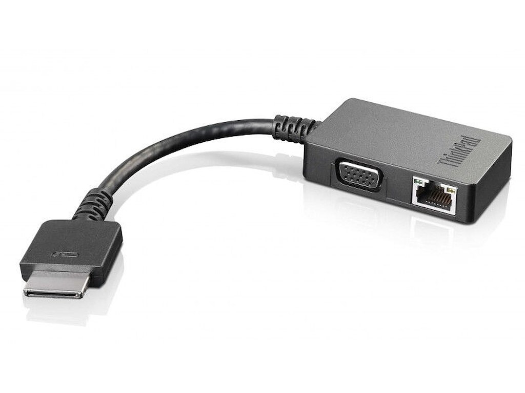 Lenovo 4X90J31060 kabel kønsskifter OneLink+ VGA/RJ45 Sort