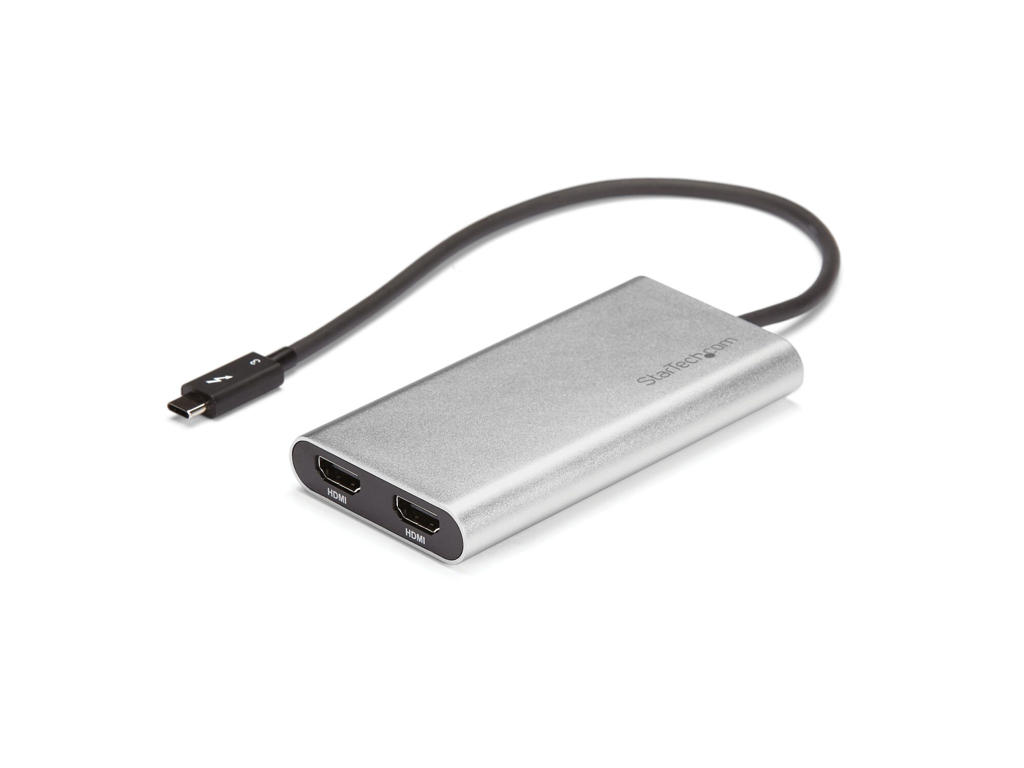 StarTech.com TB32HD24K60 USB grafisk adapter 4096 x 2160 pixel Sølv