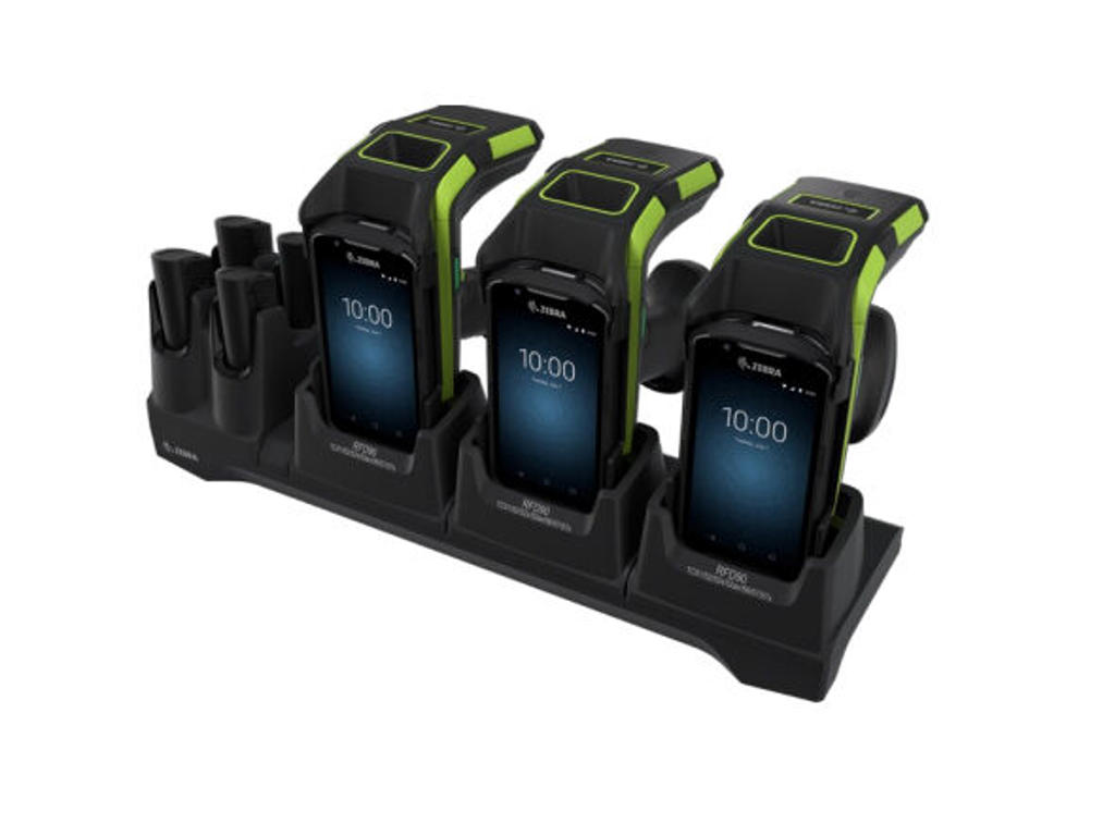 Zebra CR40-3S4T-TC5-G-01 oplader til mobil enhed Mobil computer Sort Vekselstrøm Indendørs