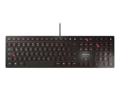 CHERRY KC 6000 Slim tastatur Universel USB QWERTZ Tysk Sort