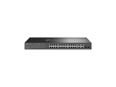 TP-Link Omada SL2428P Administreret Fast Ethernet (10/100) Strøm over Ethernet (PoE) 1U Sort