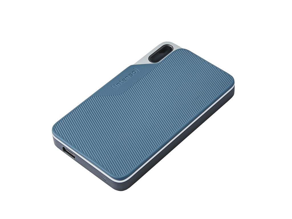 Intenso Lesen/Schreiben bis zu 500 MB/s/2TB USB Type-C 3.2 Gen 1 (3.1 Gen 1) Blå, Grå