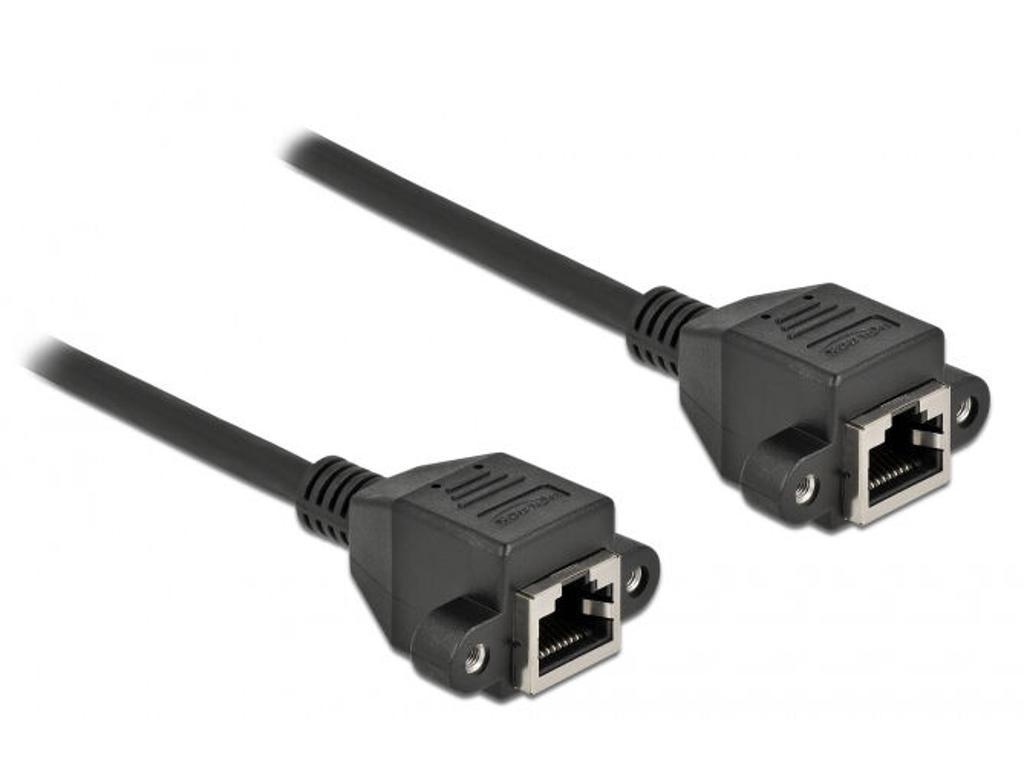 DeLOCK 87010 netværkskabel Sort 2 m Cat6a S/FTP (S-STP)