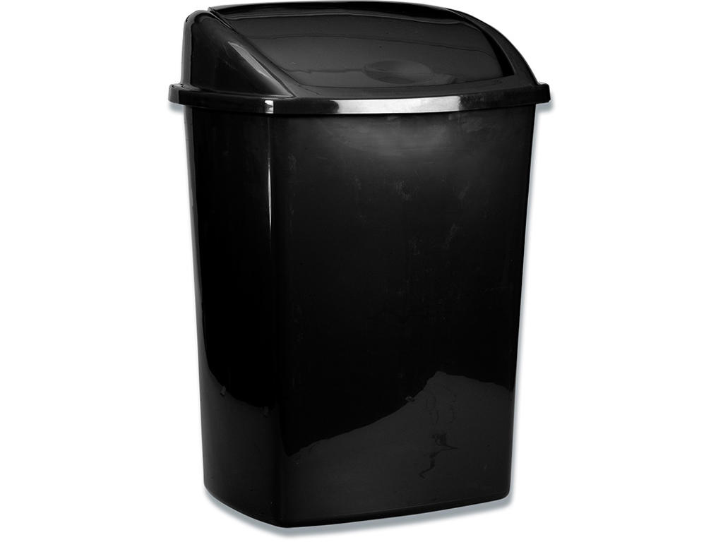 Affaldsspand, 26 liter, Sort, Firkantet, Abena 