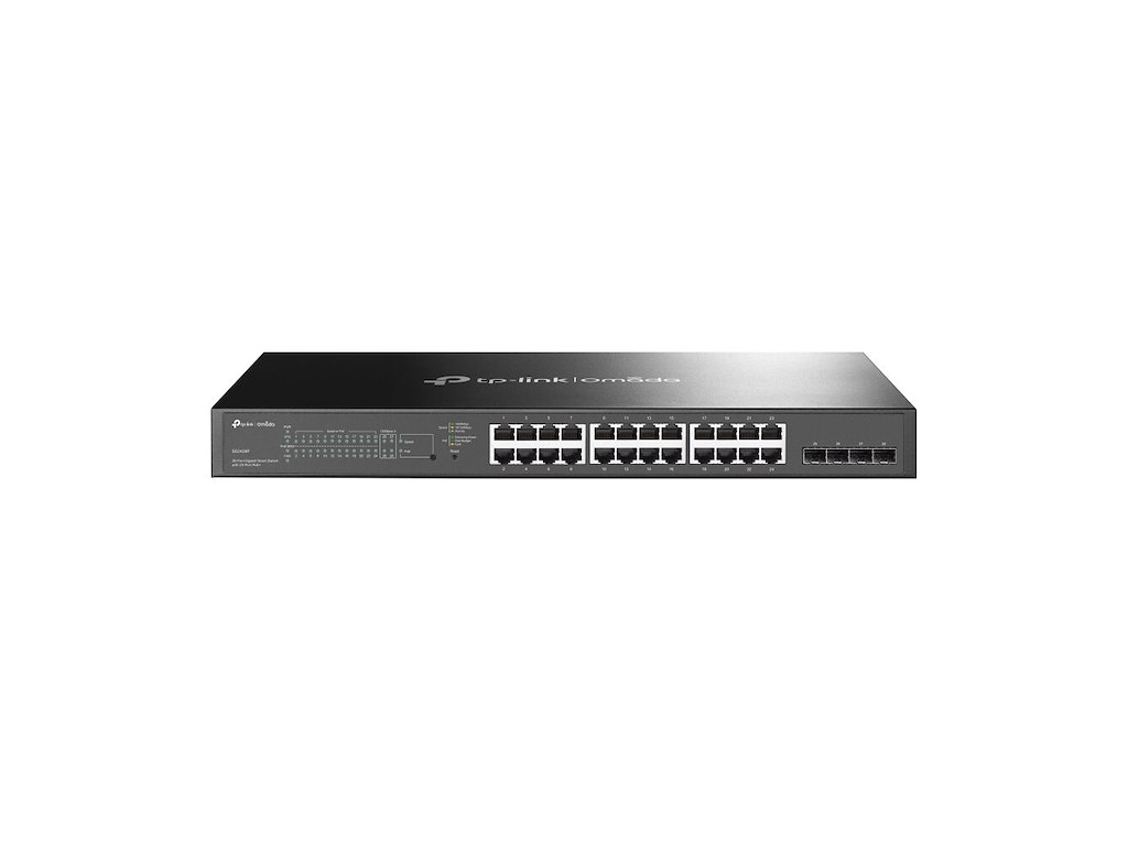 TP-Link Omada TL-SG2428P Administreret L2/L2+ Gigabit Ethernet (10/100/1000) Strøm over Ethernet (PoE) 1U Sort