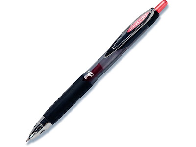 Rollerball pen, 0.7 mm, 0.4 mm, Rød, uni-ball Signo Fine UMN-207E-40