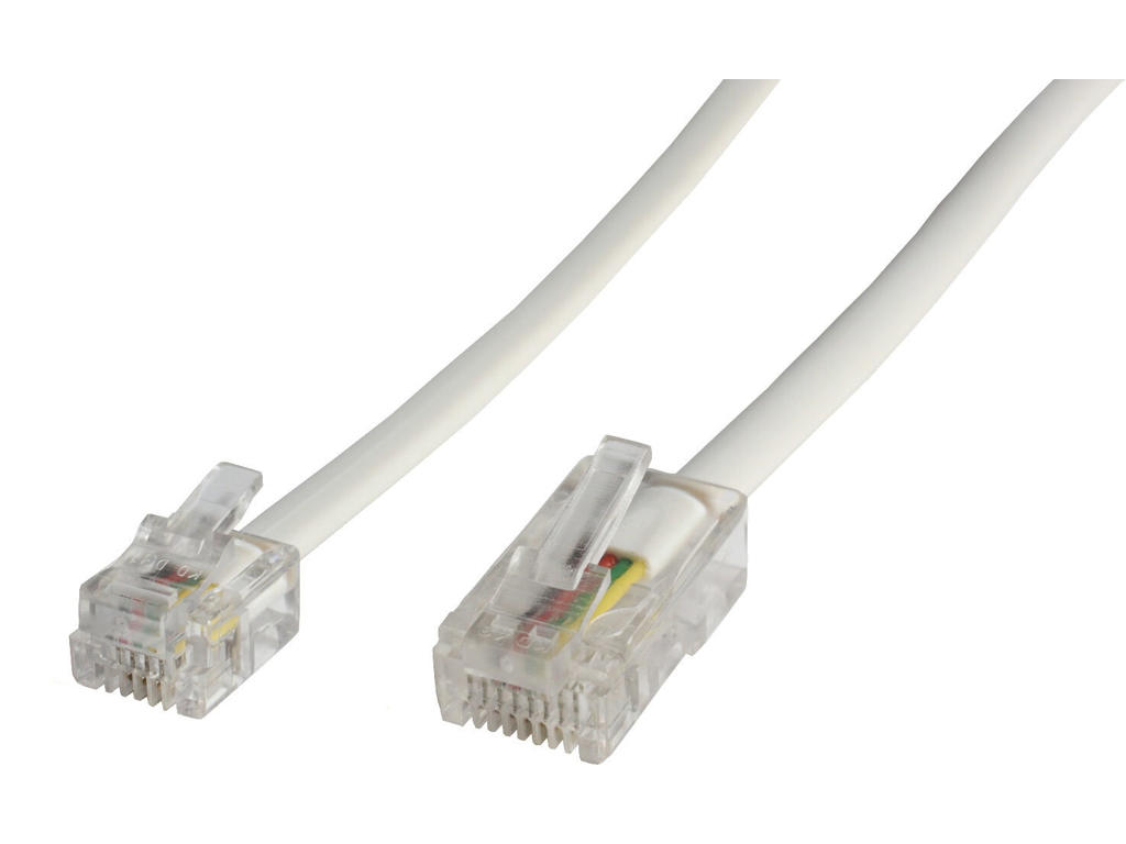 Microconnect MPK456 telefonkabel 6 m Hvid