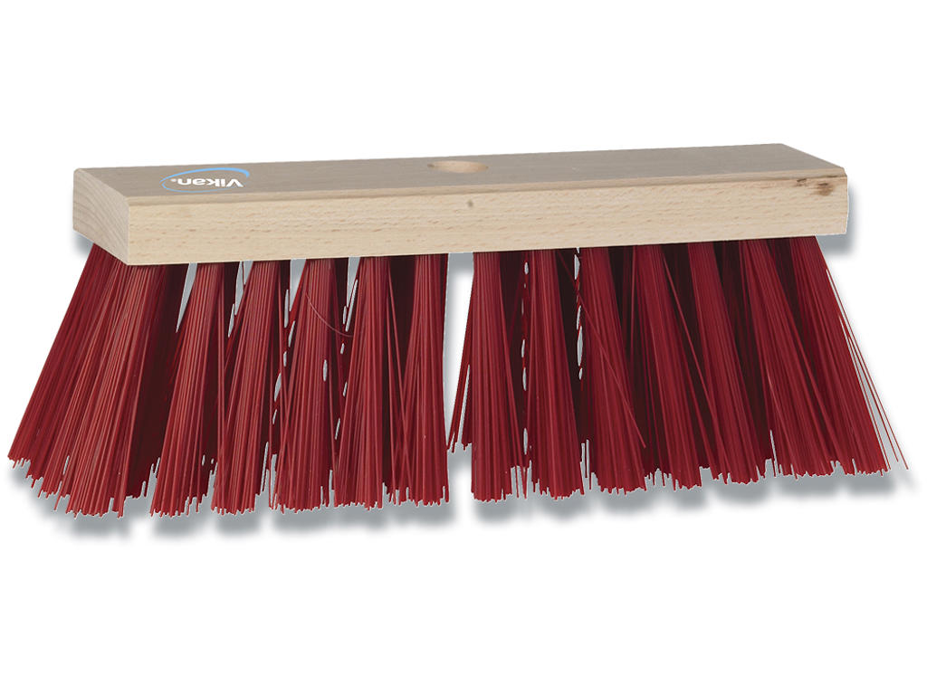 Gadekost, 32 cm, medium børstehår, PVC/træ, 1 stk, Vikan